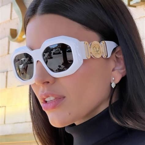 bloomingdales sunglasses versace women white|Versace Sunglasses .